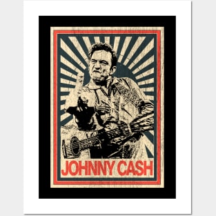 Vintage Poster Johnny Cash Middle Finger Posters and Art